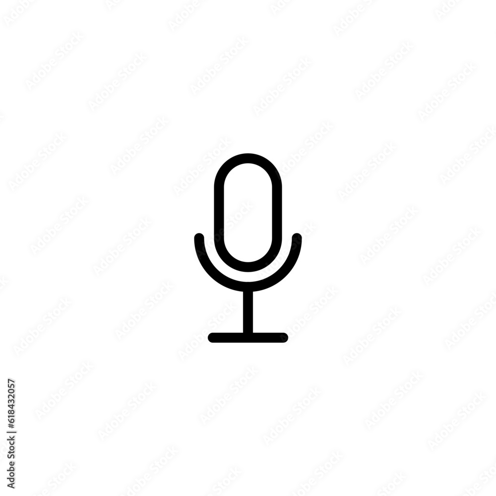 communication mic sign symbol vector communication mic sign symbol vector