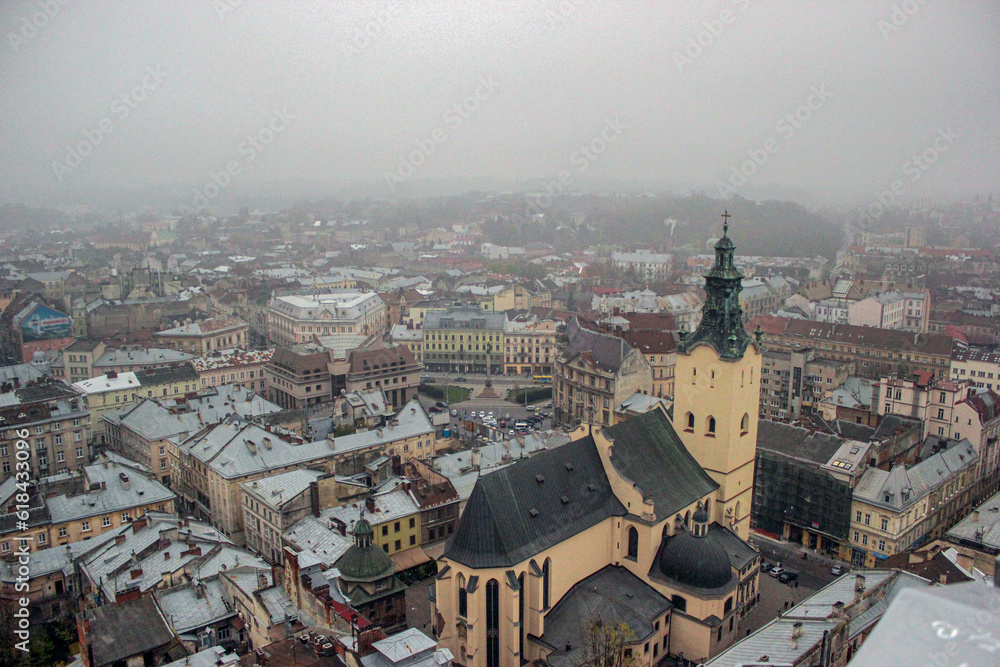 View of Lviv from above