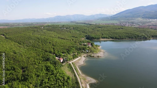 Wallpaper Mural Aerial Spring view of The Forty Springs Reservoir near town of Asenovgrad, Plovdiv Region, Bulgaria Torontodigital.ca