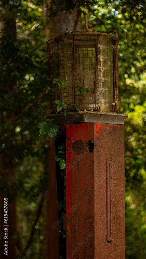 Old fuel pump at central station on Fraser Island Old fuel pump at central station on Fraser Island
