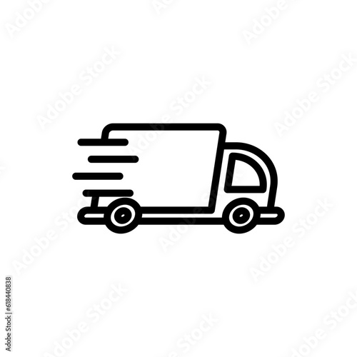 transportation delivery sign symbol vector