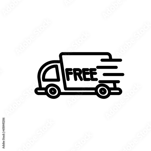 transportation delivery sign symbol vector
