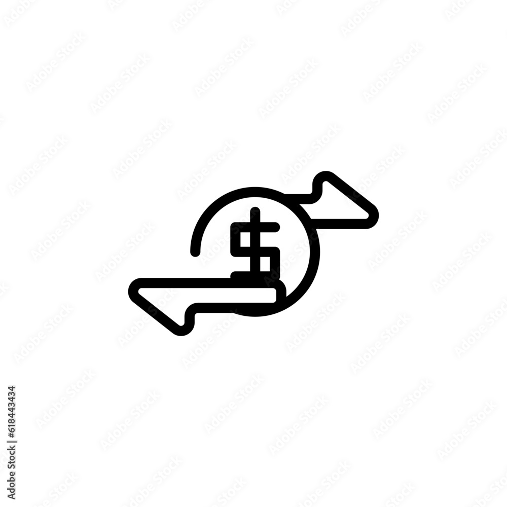 economy money transfer sign symbol vector economy money transfer sign symbol vector
