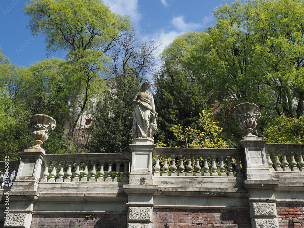 Monte Cappuccini church gardens in Turin