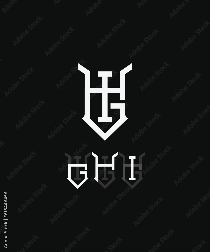 eye-catching and stylish letter GHI initial logo design that showcases simplicity at its finest. With its minimalistic elements, it creates an attractive and memorable brand identity. eye-catching and stylish letter GHI initial logo design that showcases simplicity at its finest. With its minimalistic elements, it creates an attractive and memorable brand identity.