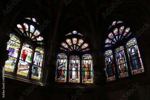 Vitraux dans l'église Saint-Jacques de Dieppe © Christophe Rubin
