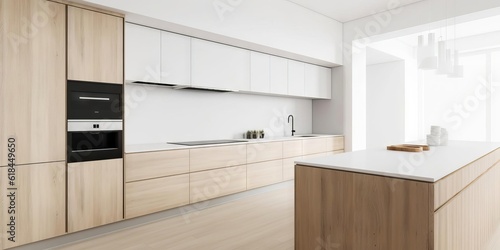 Stylish Kitchen Interior Photography AI Generated