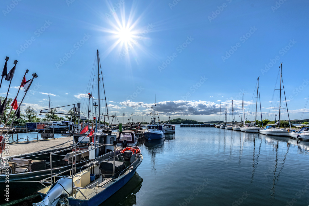 Hafen Thiessow, Halbinsel Mönchgut, Insel Rügen Hafen Thiessow, Halbinsel Mönchgut, Insel Rügen