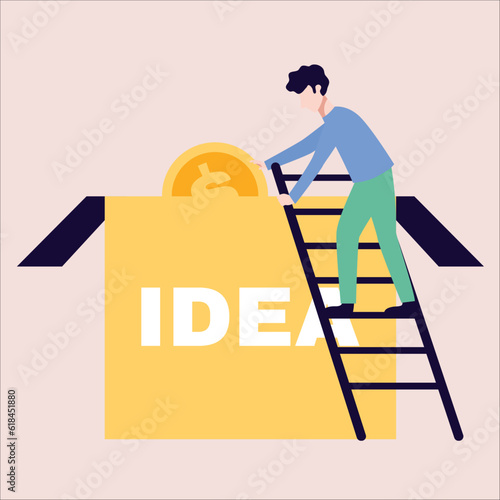 International crowdfunding money raising, growing wealth or being rich from pension or mutual fund, stock market return, money or financial success concept.