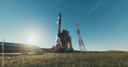 Launchpad Complex, Preparing a rocket for launch with a crew on a space expedition. 