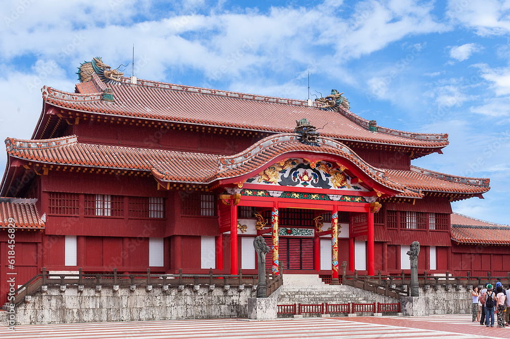 2019年10月31日に焼失した首里城 2019年10月31日に焼失した首里城
