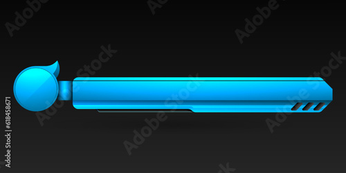 Abstract blue lower third banner for breaking news broadcast title