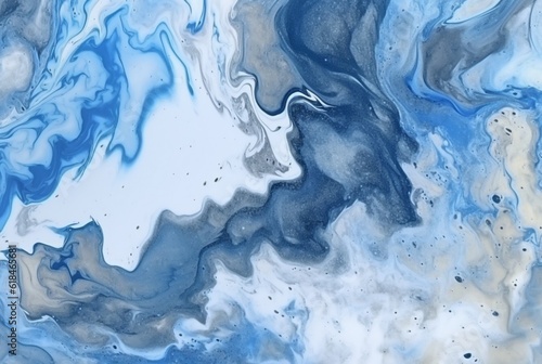 Blue white luxury marble background texture. generative ai