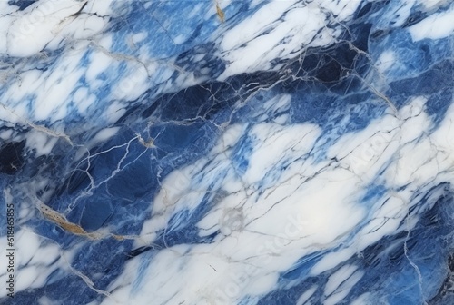 Blue white luxury marble background texture. generative ai