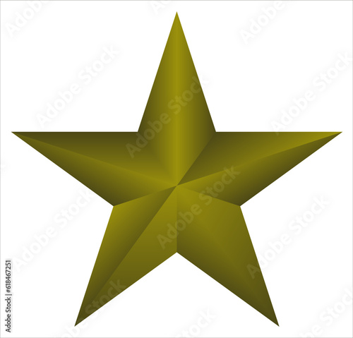 Star vector icon. Classic isolated shiny star. Trendy flat design. Logo illustration.