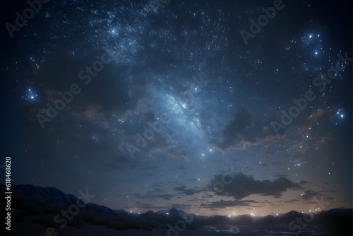 Starry night sky no clouds horizon Unreal Engine 5 Ultra realistic functional Daylight  © David