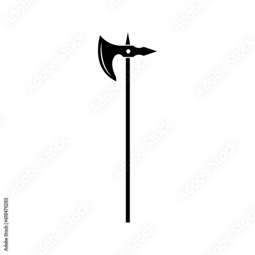 Black Sword on transparent background. Crossed Knight Sword Ancient Weapon Cartoon Design	