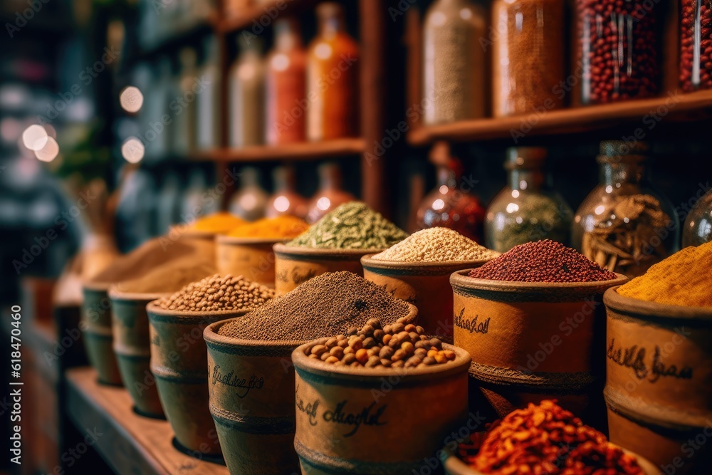 Fototapeta premium Exotic Spice Market