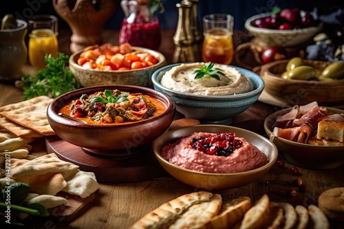 Mediterranean Mezze Spread