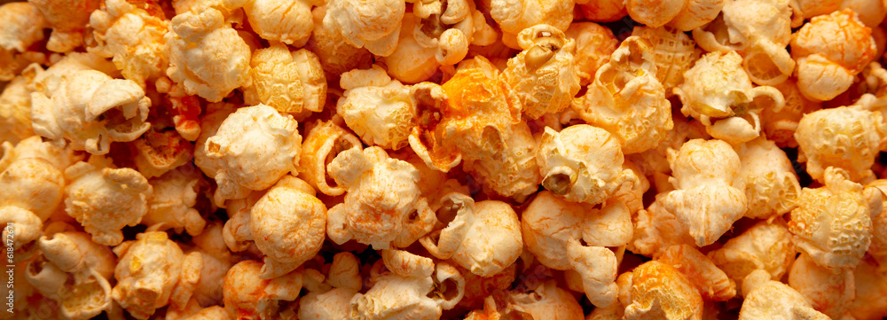 Homemade Cheese Popcorn Background Homemade Cheese Popcorn Background