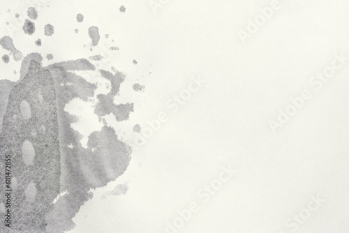 Paper texture with wet spots. Old paper with wet water stains. Sheet of old paper with surface texture