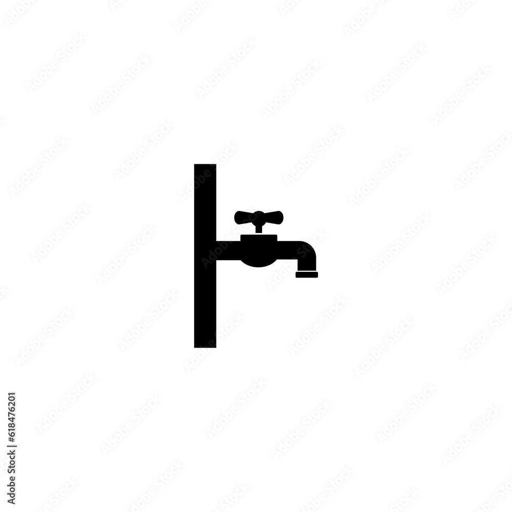 Faucet icon isolated on white background Faucet icon isolated on white background