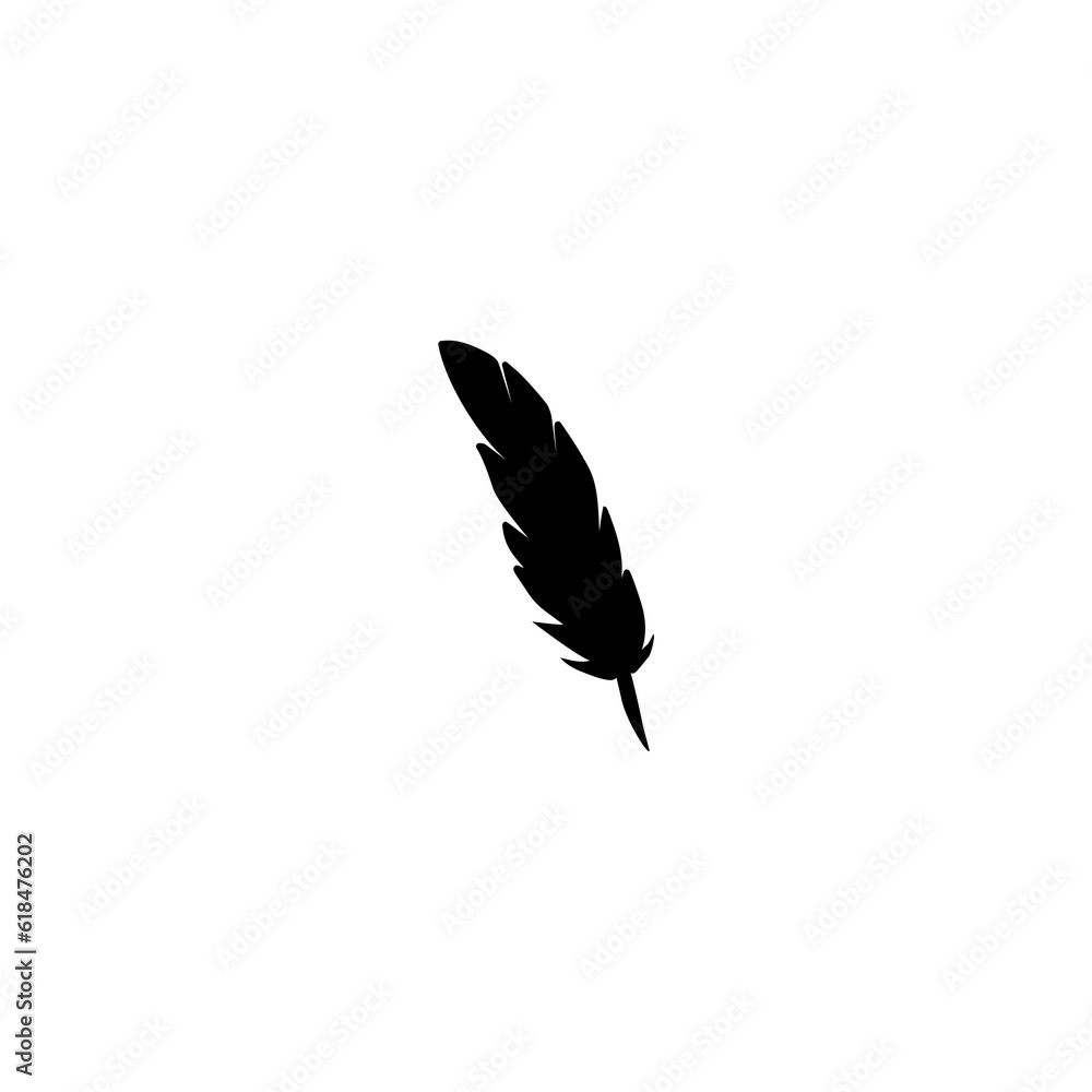 Feather pen icon isolated on white background Feather pen icon isolated on white background
