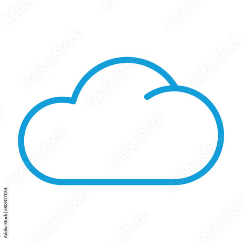 cloud sign symbol vector glyph color icon