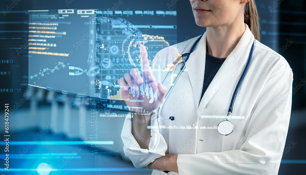 doctor holding computer doctor holding computer