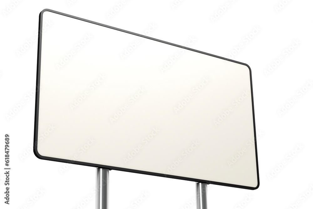 Blank isolated billboard white background Blank isolated billboard white background