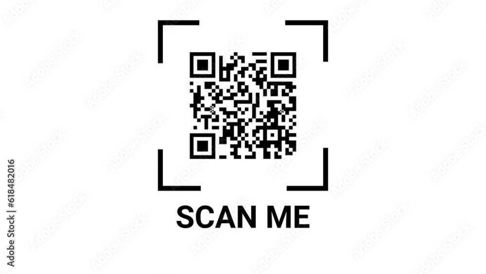 scan qr code barcode payment buy electronic payment scan animation
