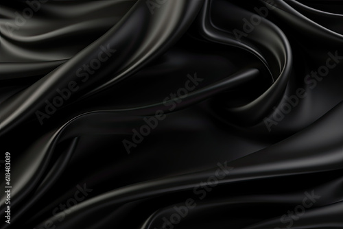 Abstract black silk background