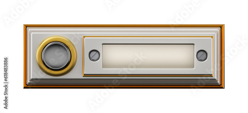 Photos Rectangle vintage doorbell button on the wall