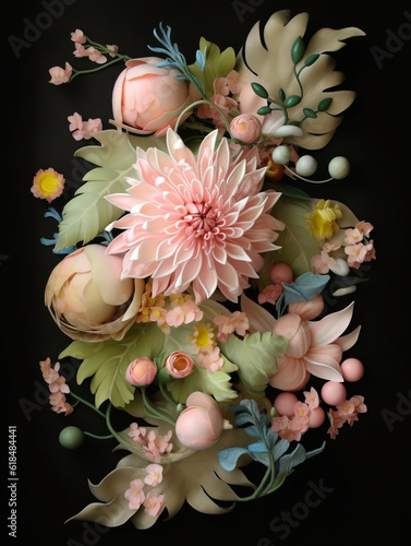 Charming floral illustration