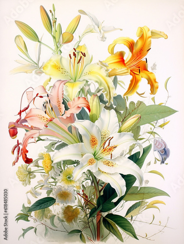 Charming floral illustration