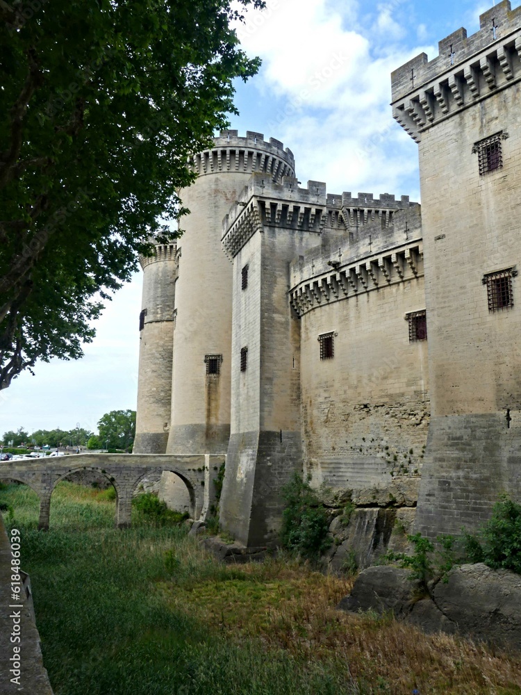 Tarascon, May 2023 : Visit the beautiful city of Tarascon in Provence - View on the castle	
