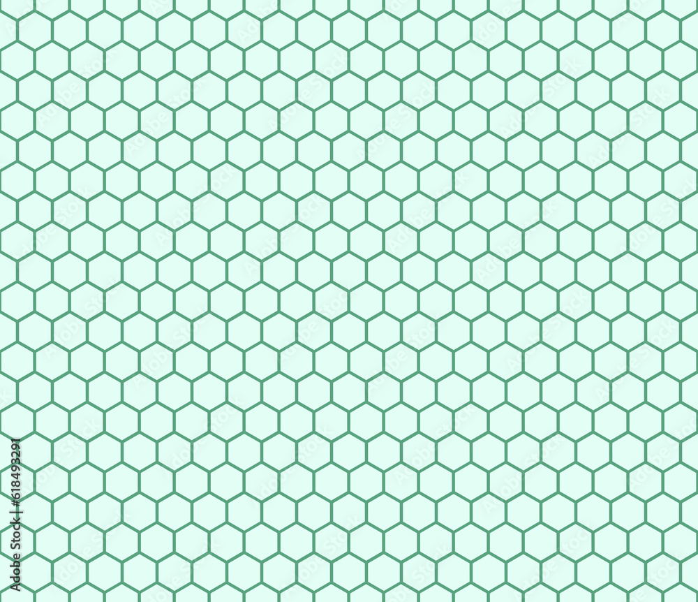 Seamless green honeycomb pattern. Endless honey comb hexagon pattern. Seamless green honeycomb pattern. Endless honey comb hexagon pattern.