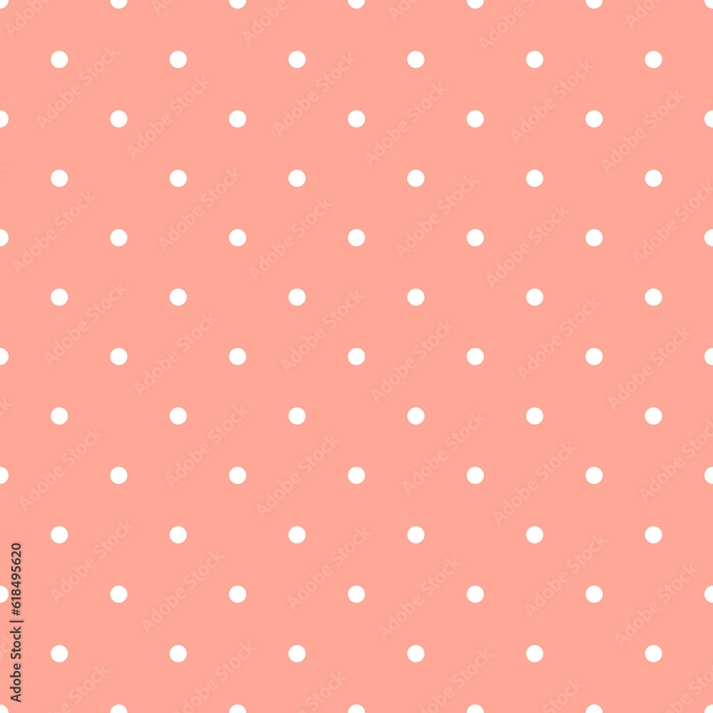 Pink and White Polka Dots Pattern Repeat Background Pink and White Polka Dots Pattern Repeat Background