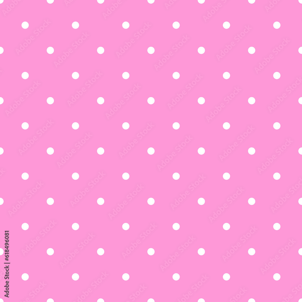 Pink and White Polka Dots Pattern Repeat Background Pink and White Polka Dots Pattern Repeat Background