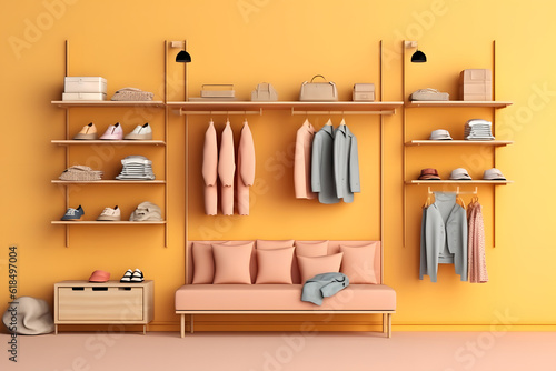 Clothing shop store and management supply concept © akualip