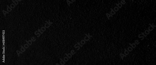 Black wall texture rough background dark, concrete floor or old grunge background with black, Panorama of black wall texture pattern rough background. Old black grunge background. 