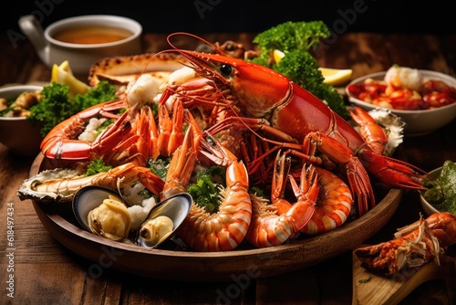 Fototapete Seafood Feast