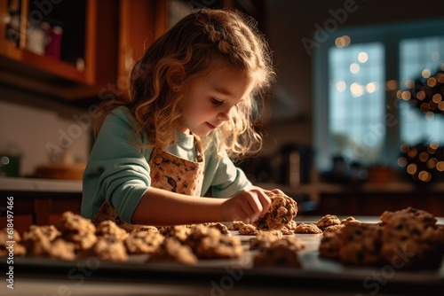 Leinwand Poster Baking Cookies