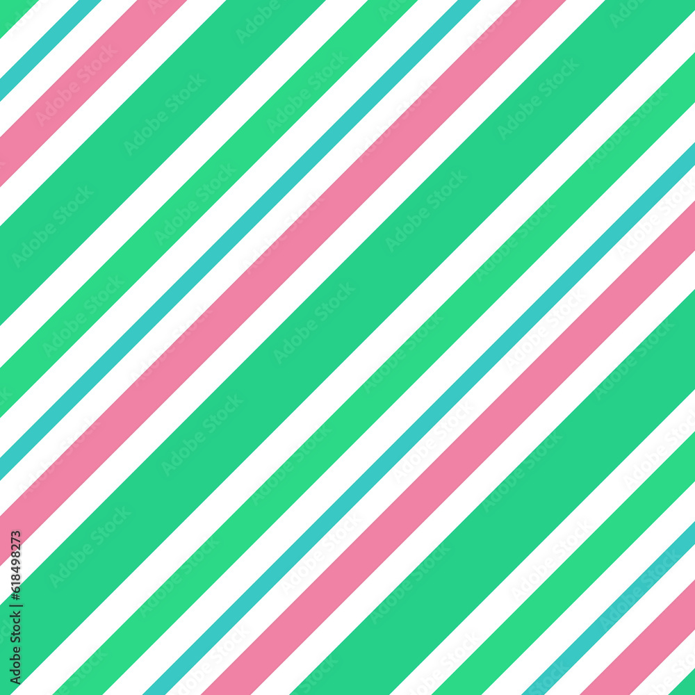 Obraz premium pink green Diagonal Stripe Paper