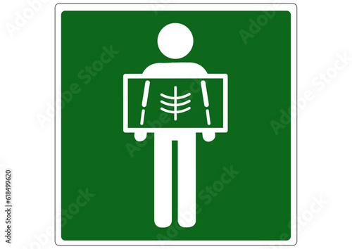 Hinweisschild Röntgen