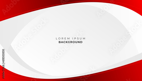 Red curve on a white background vector