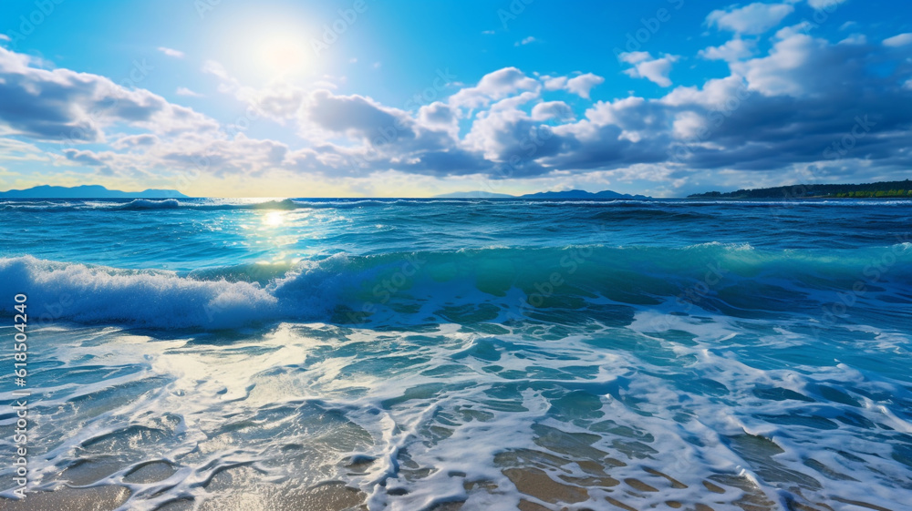 sea and sky, AI generated. sea and sky, AI generated.