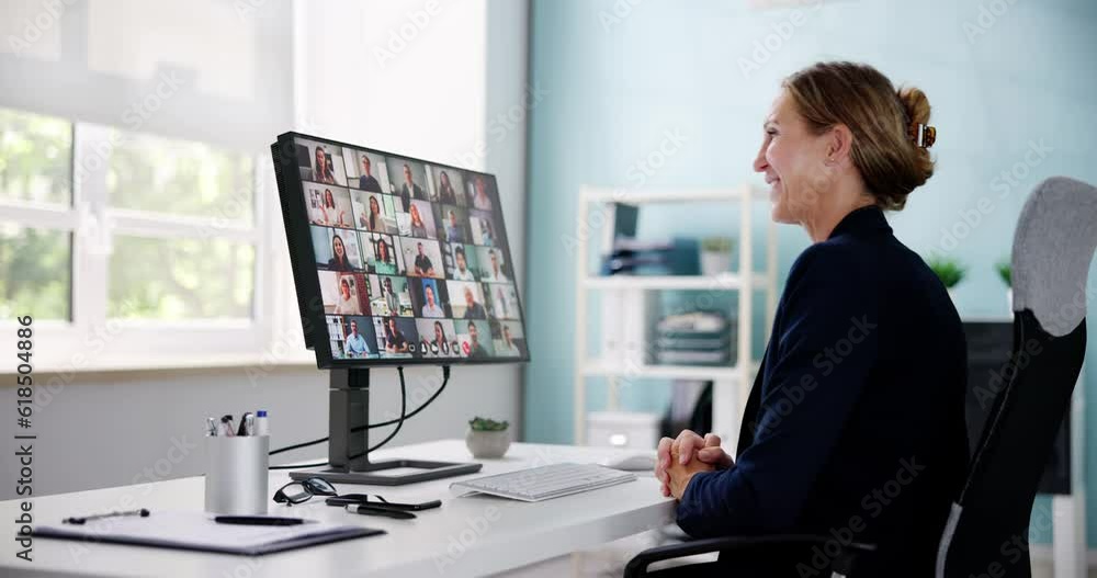 Online Video Conference Business Meeting Call Online Video Conference Business Meeting Call