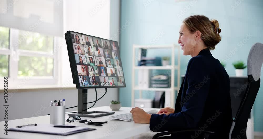 Online Video Conference Business Meeting Call Online Video Conference Business Meeting Call