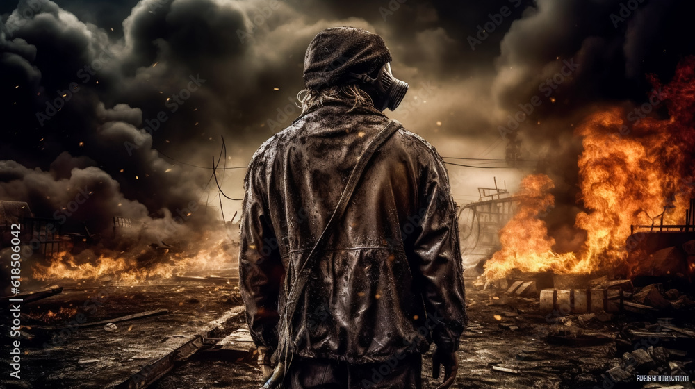 The End of Days.  Post-Apocalyptic Nightmare.AI Generated